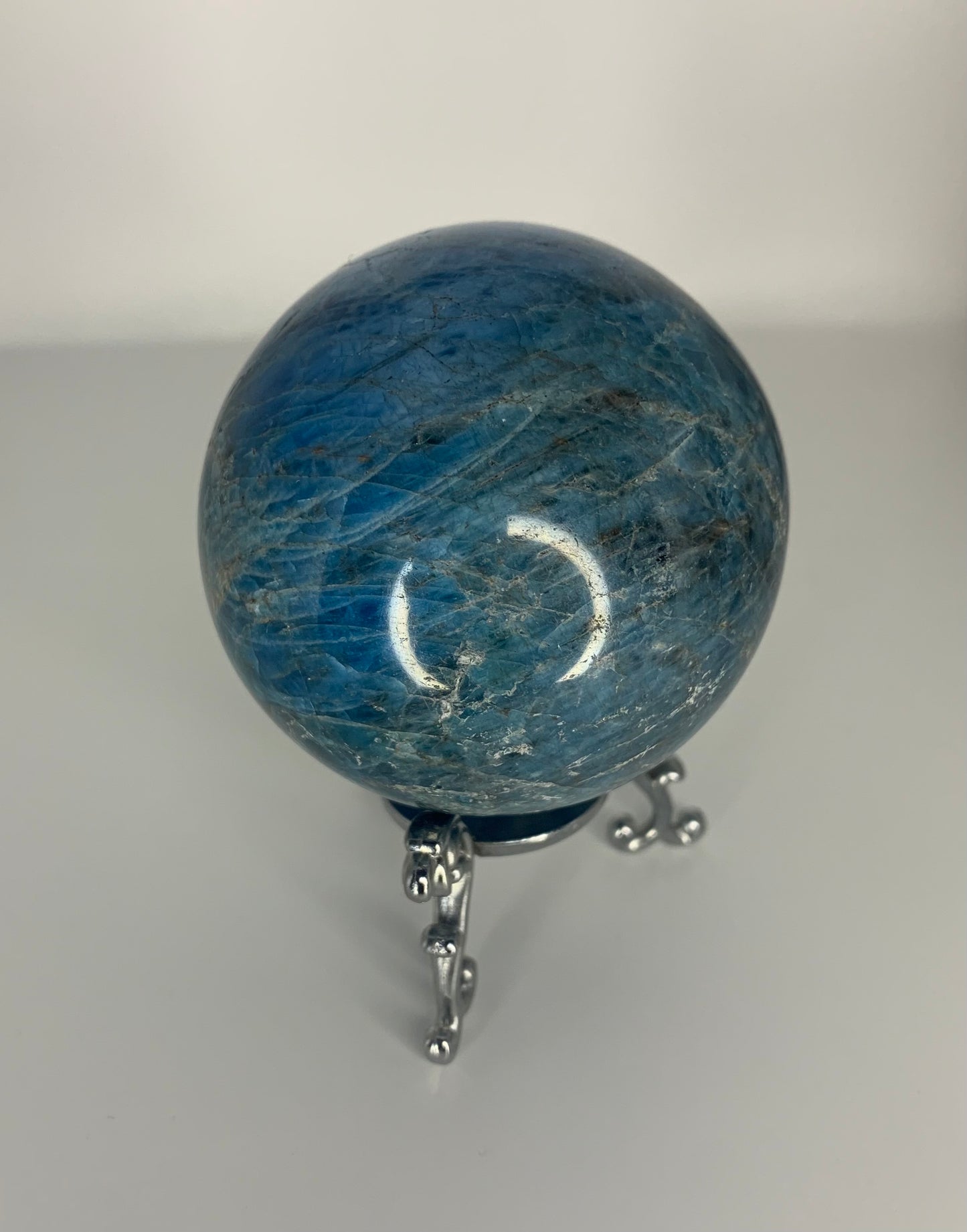 Blue Apatite Sphere