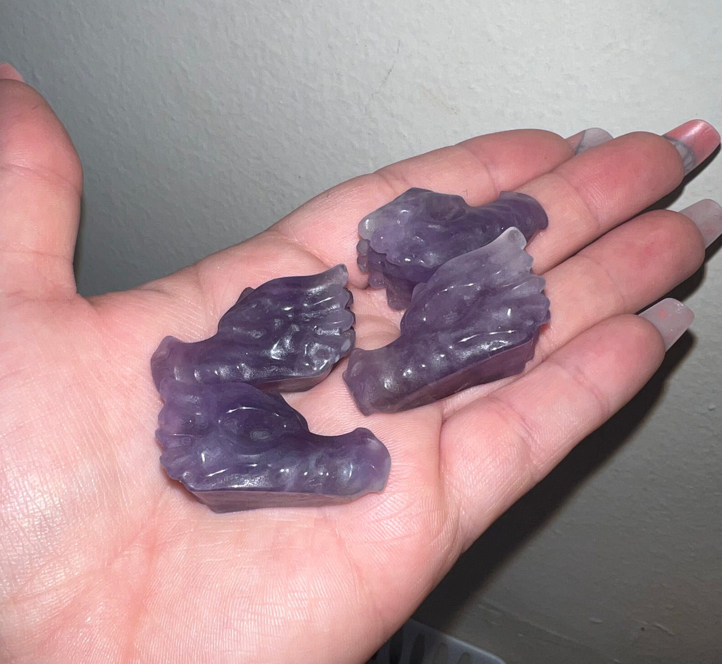 Amethyst Mini Dragon Head