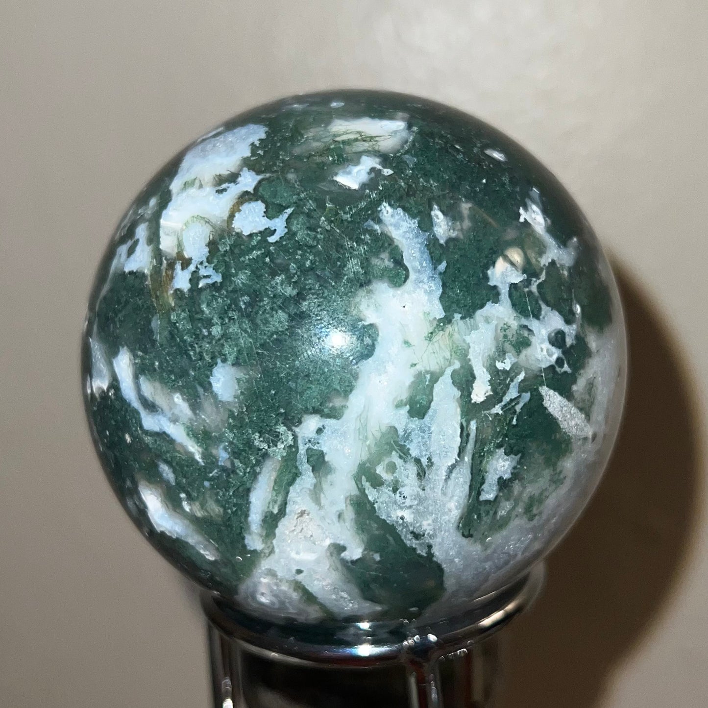 Moss Agate Sphere 63A