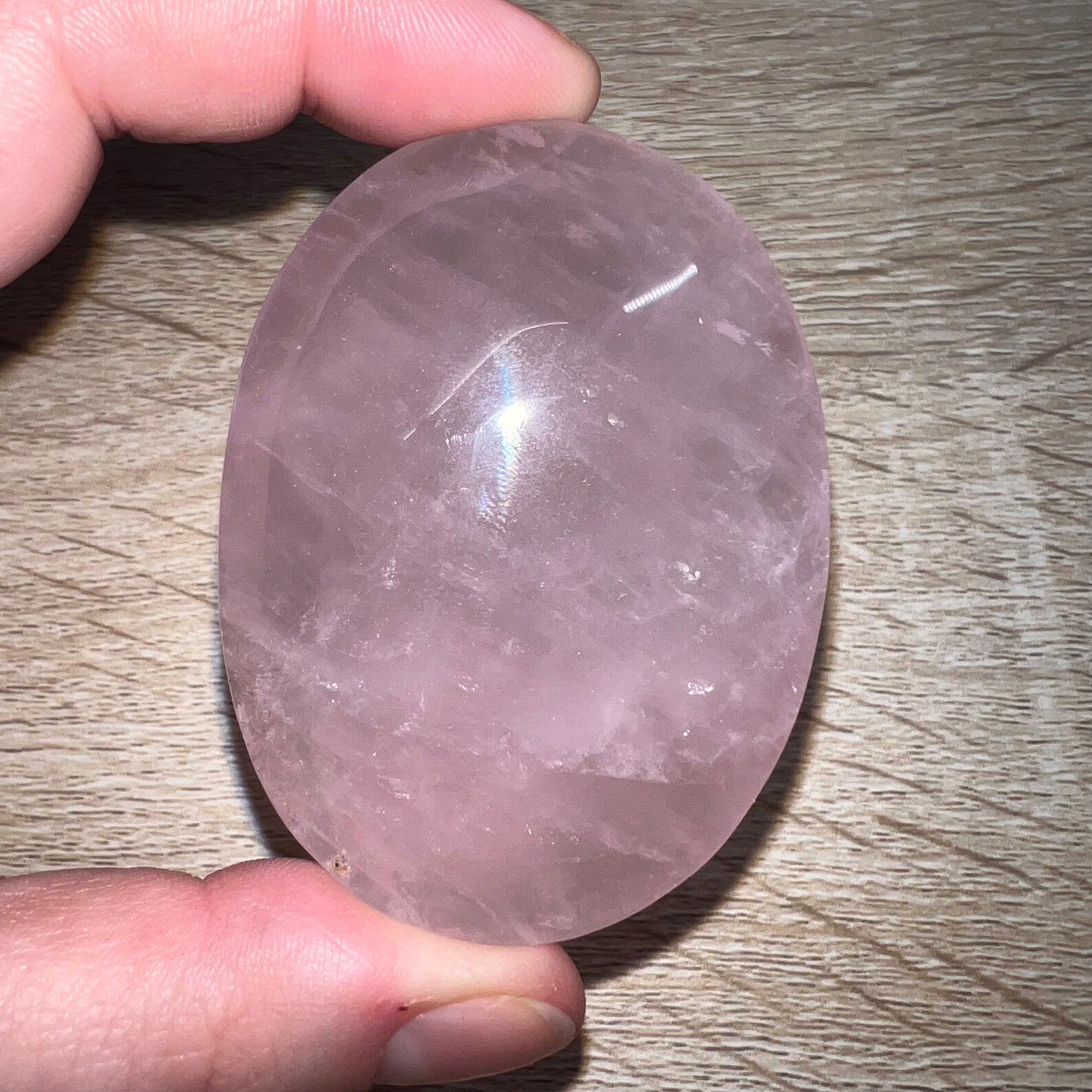 Rose Quartz Palm Stone 19A