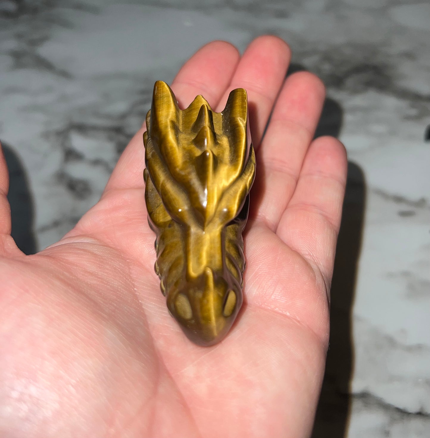 Tiger’s Eye Dragon Head