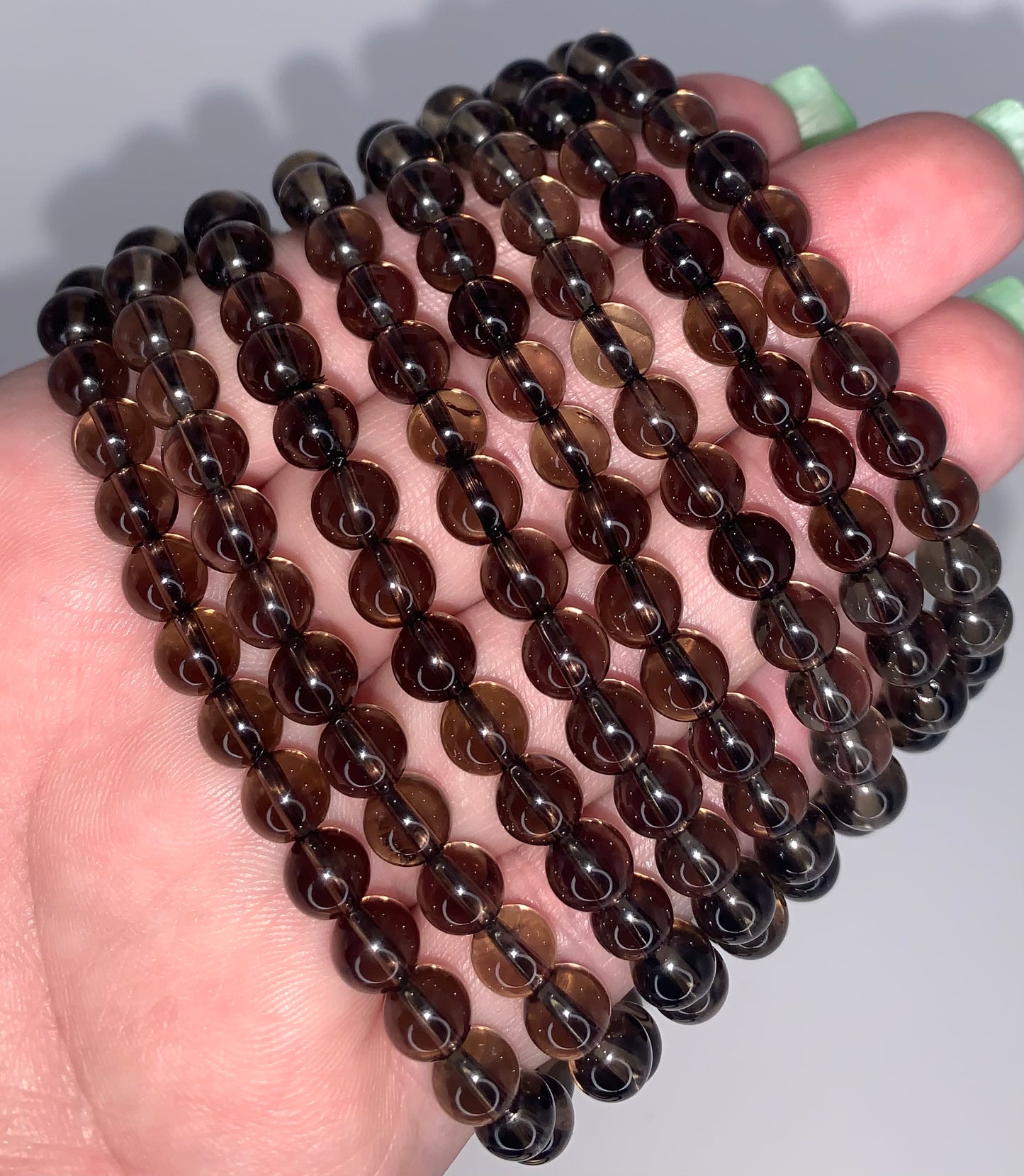 Smoky Quartz 6-7mm Bracelet