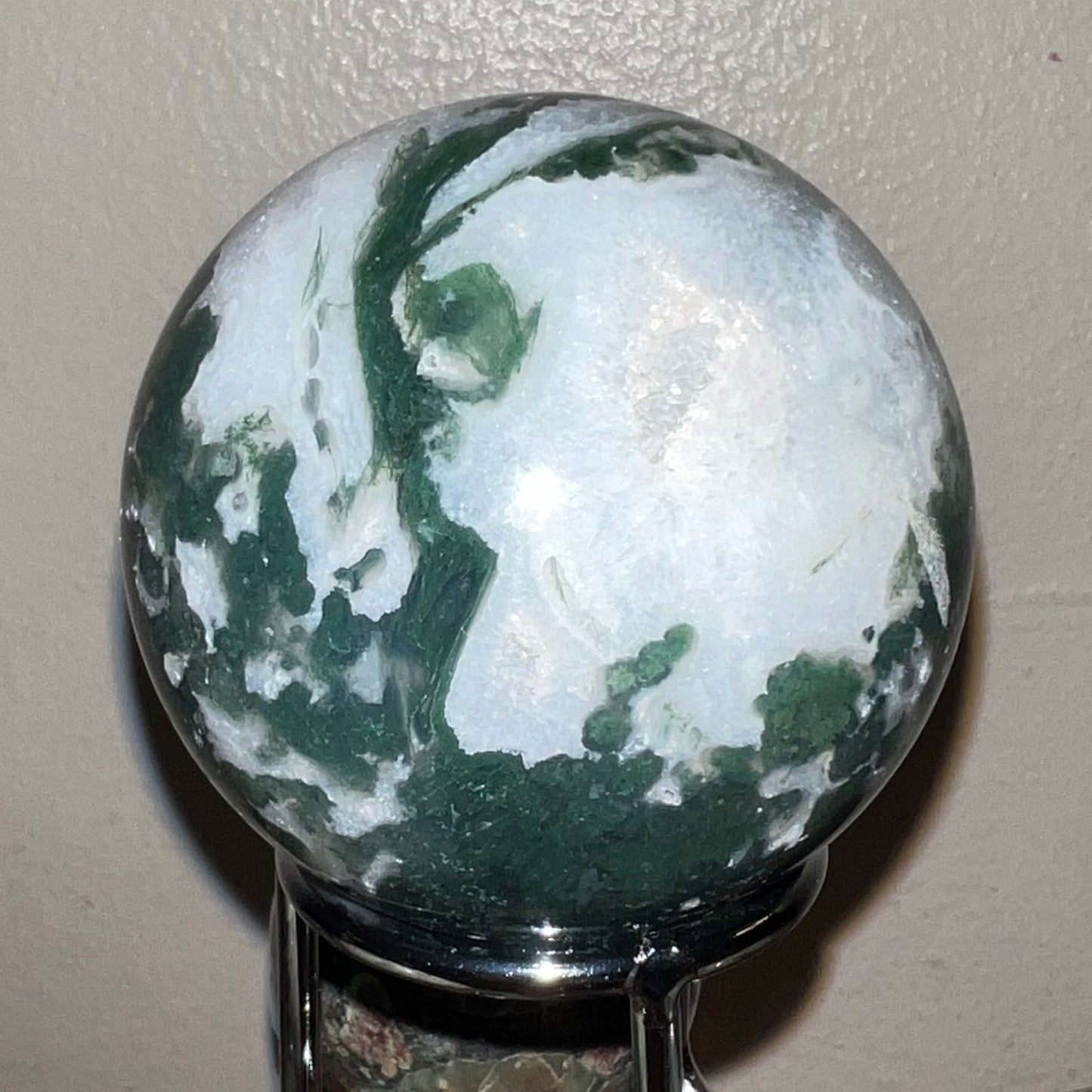 Moss Agate Sphere 63A