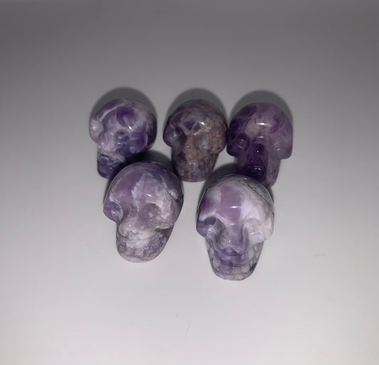 Chevron (Dream) Amethyst Mini Skull