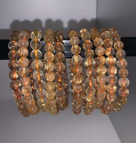 Rutilated Quartz 7mm Bracelet