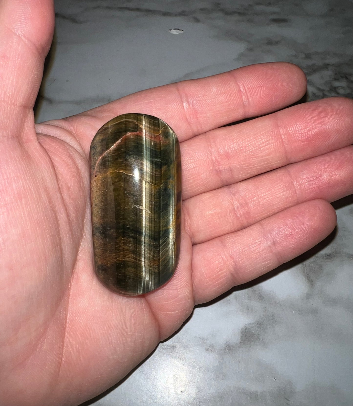 Tiger’s Eye Palm Stone 10