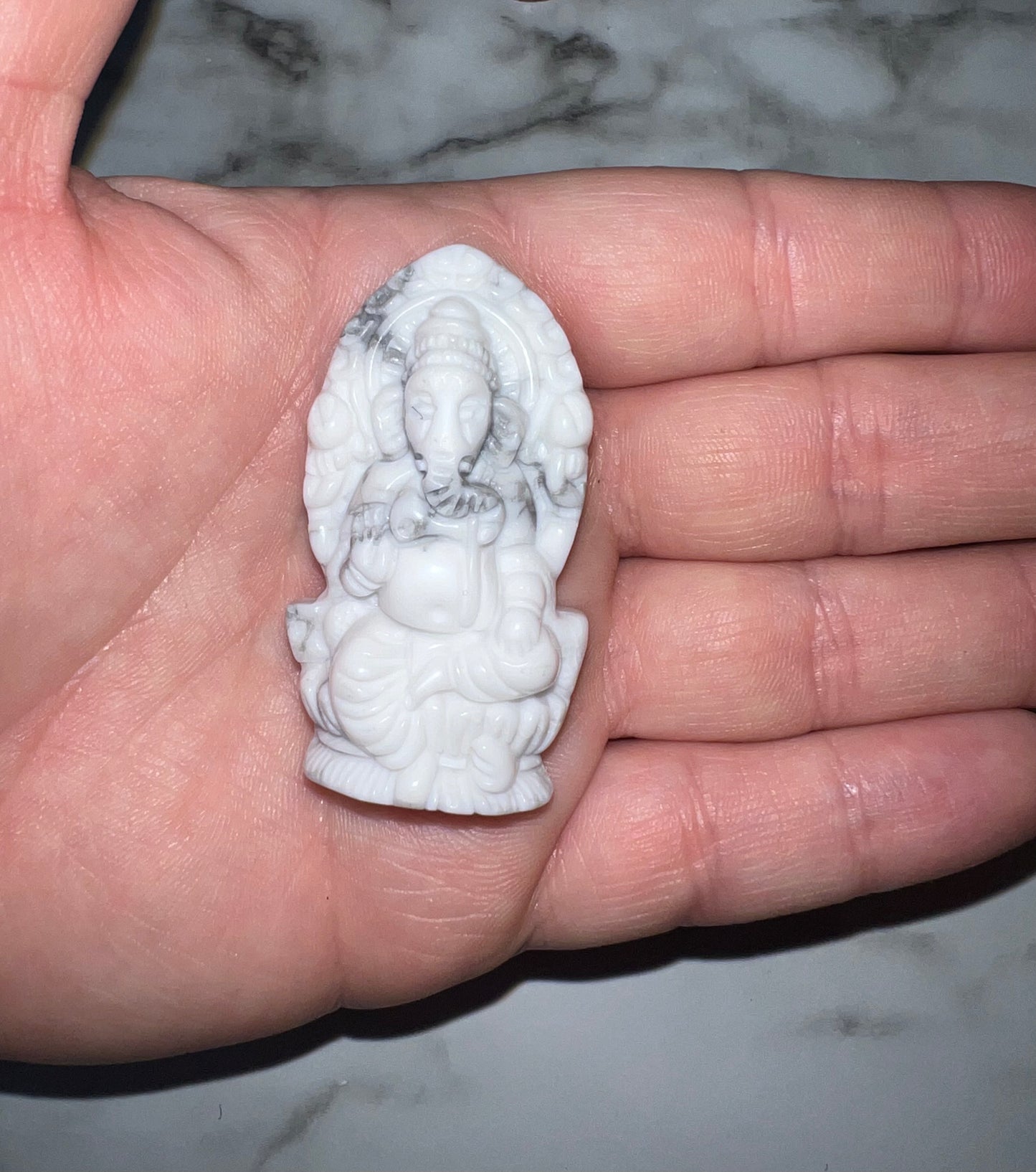 Howlite Ganesha