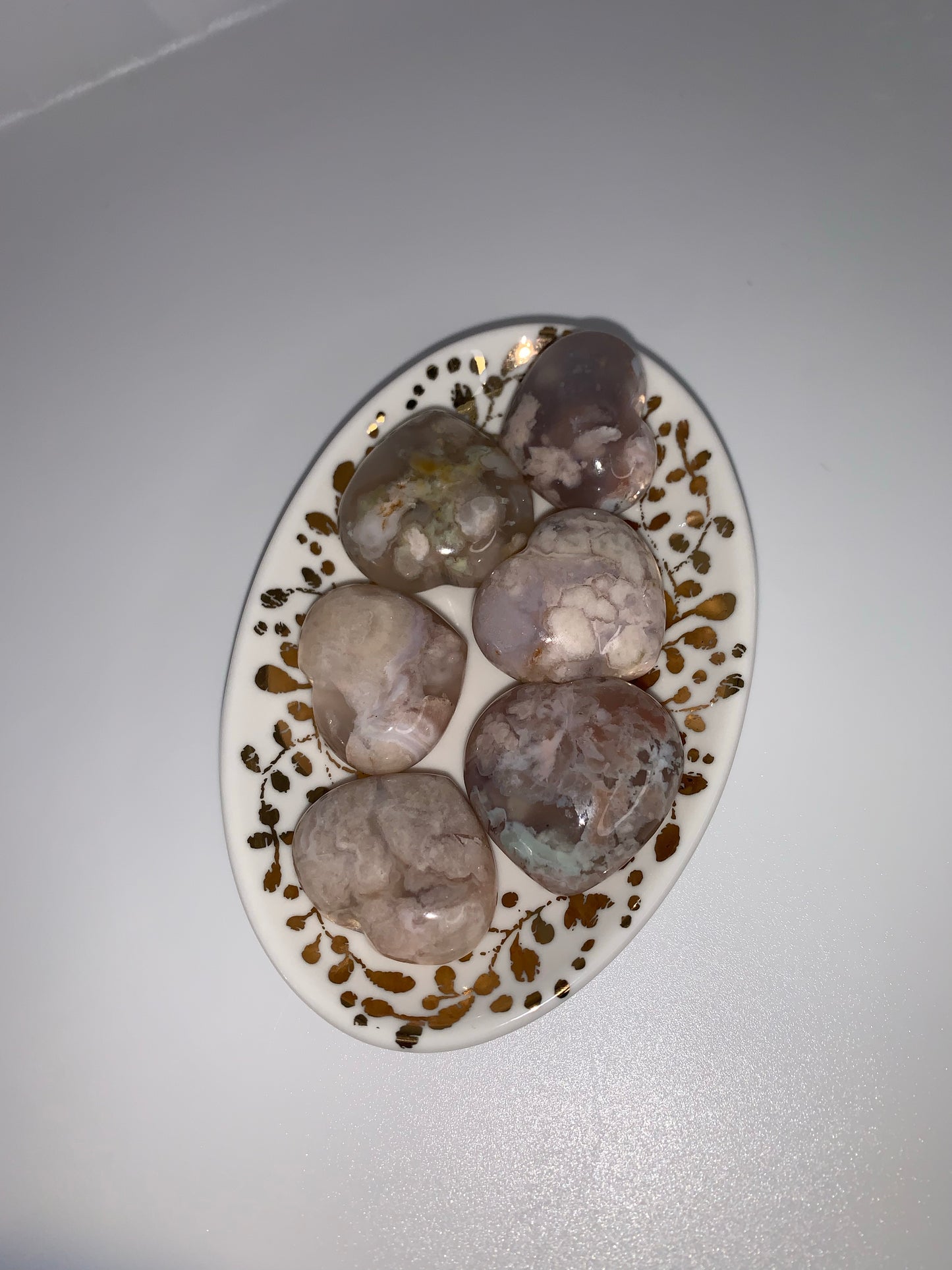 Flower Agate Heart