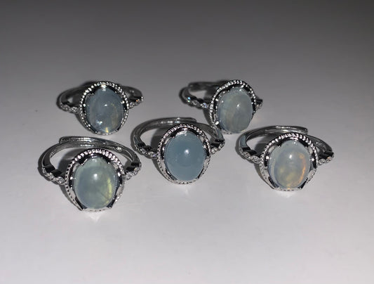 Aquamarine Adjustable Ring