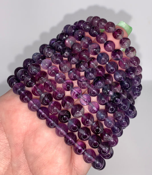 Rainbow Fluorite 8mm Bracelet