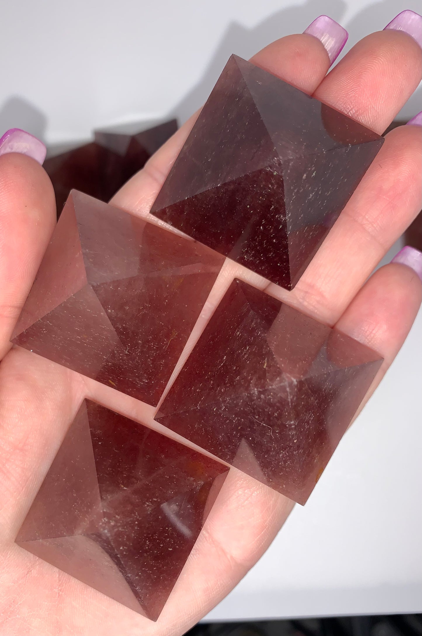 Strawberry Quartz Mini Pyramid