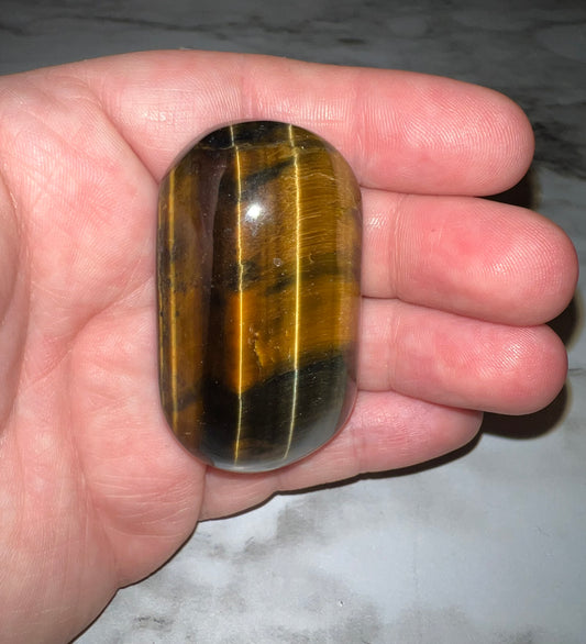 Tiger’s Eye Palm Stone 13D