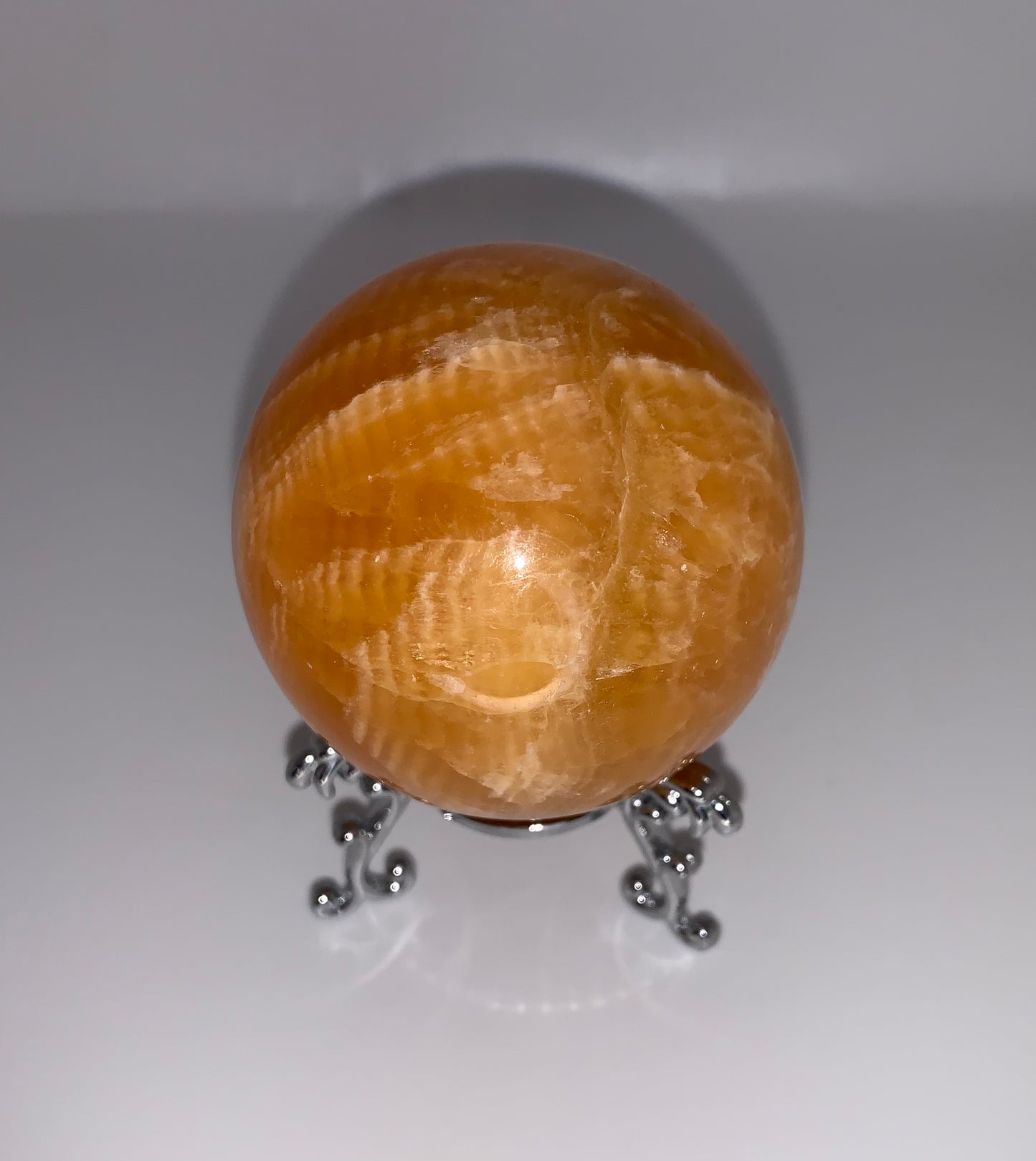 Orange Calcite Sphere 50B