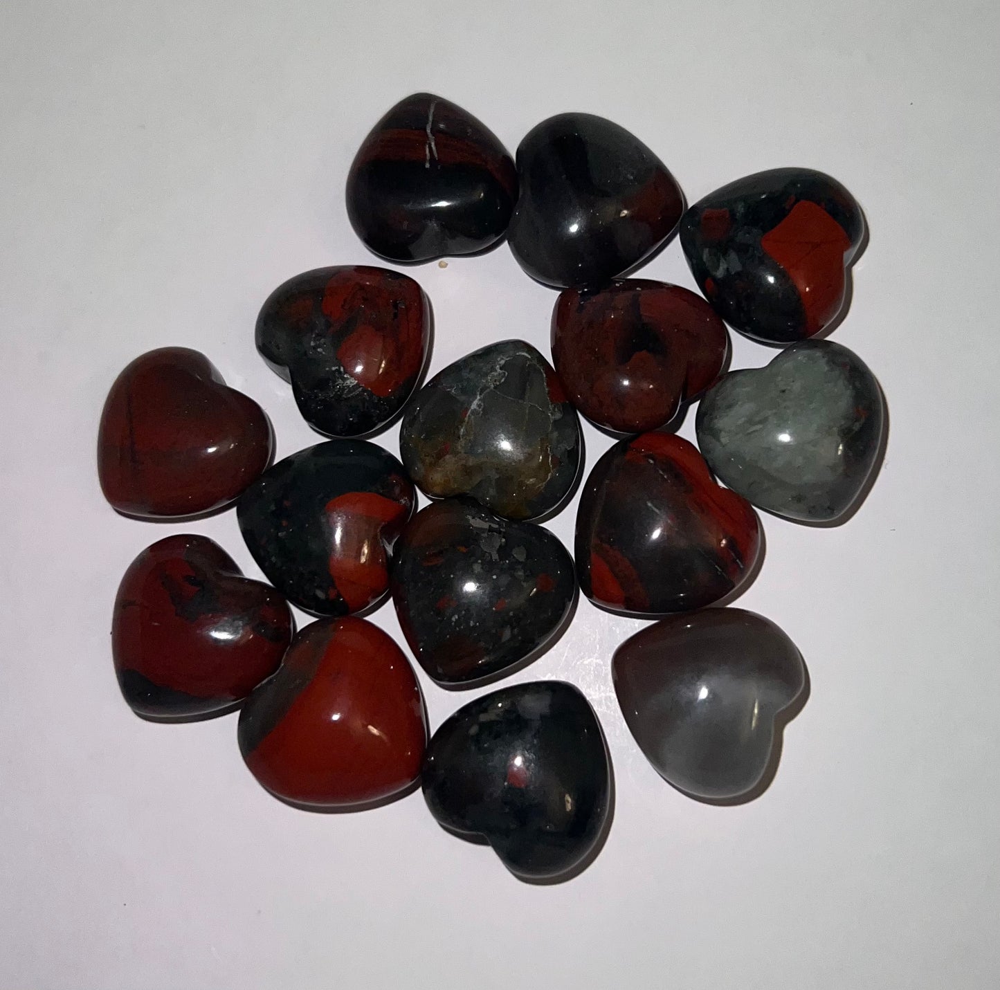 Bloodstone Small Heart