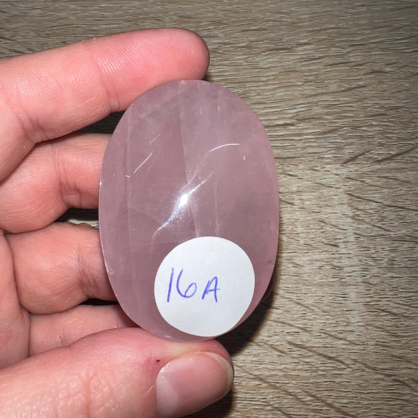 Rose Quartz Palm Stone 16A