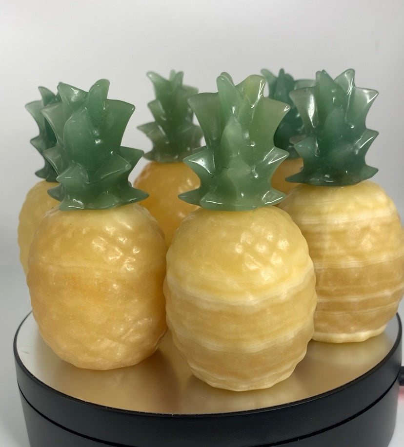 Orange Calcite/Green Adventurine Pineapple