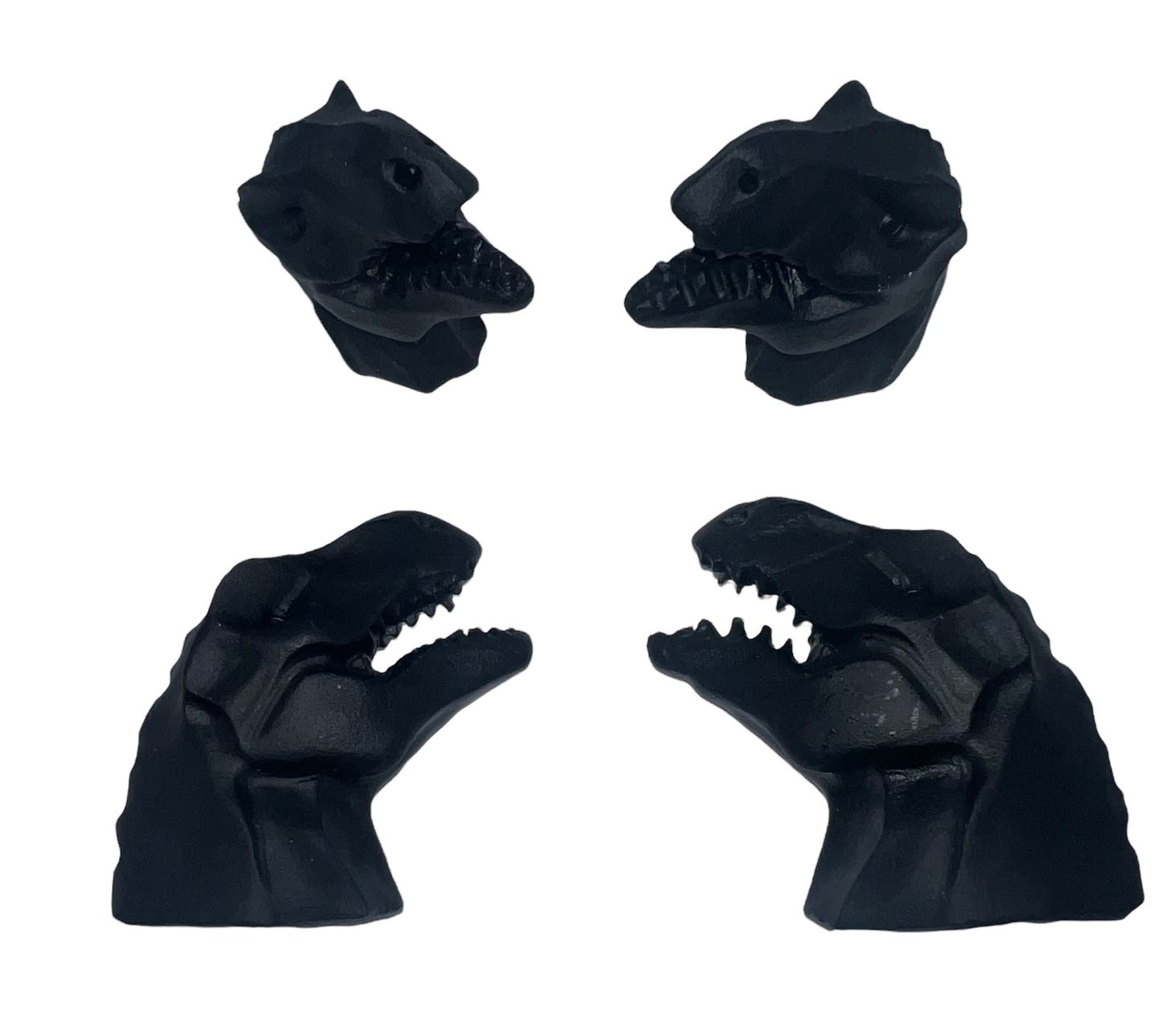 Black Obsidian T-Rex Head