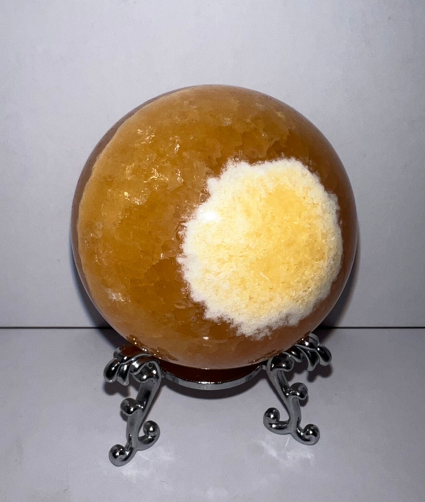 Orange Calcite Sphere 55A