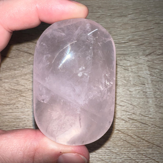 Rose Quartz Palm Stone 21A