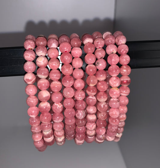 Rhodochrosite 6mm Bracelet