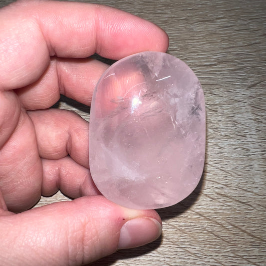 Rose Quartz Palm Stone 16B