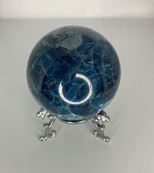 Blue Apatite Sphere