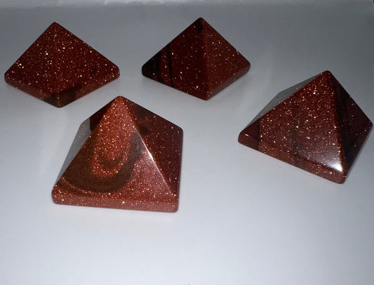 Gold Sandstone Mini Pyramid